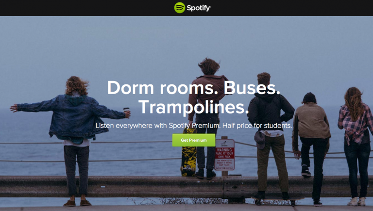spotify student discount ad