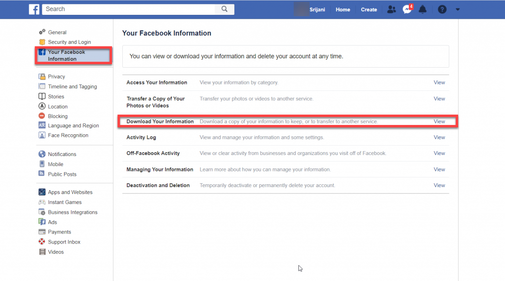 recover deleted facebook messages